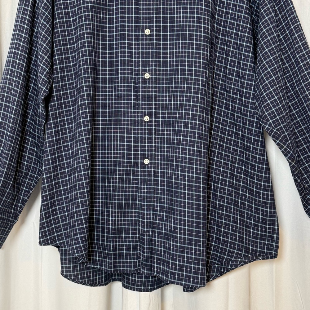 Ralph Lauren Blake XL Blue Plaid Cotton Button Down Shirt Pony Logo Men's - Picture 6 of 10